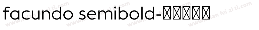 facundo semibold字体转换